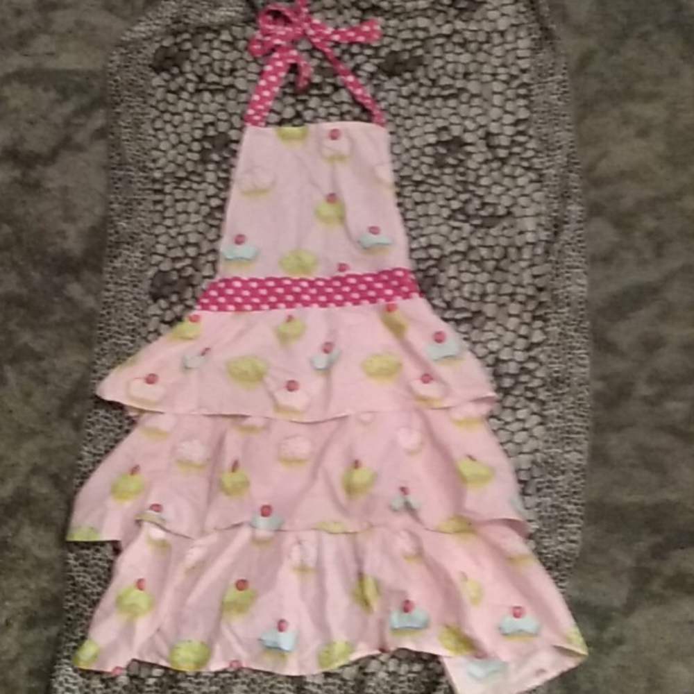 cupcake bakery smock apron adjustable size neck